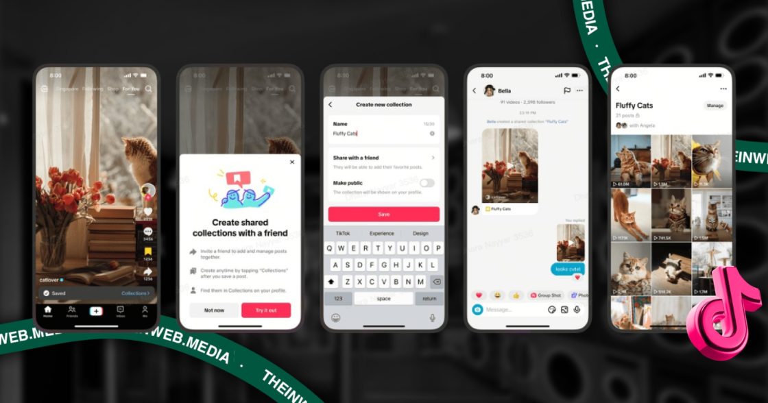Tiktok запускає Shared Collections — папки для спільного перегляду відео