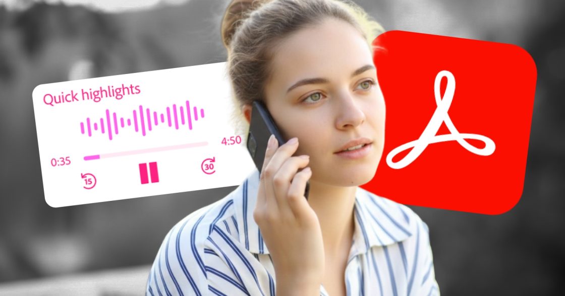 Adobe додала в Acrobat функцію Generate Podcast, яка створює аудіопереказ PDF-документів 