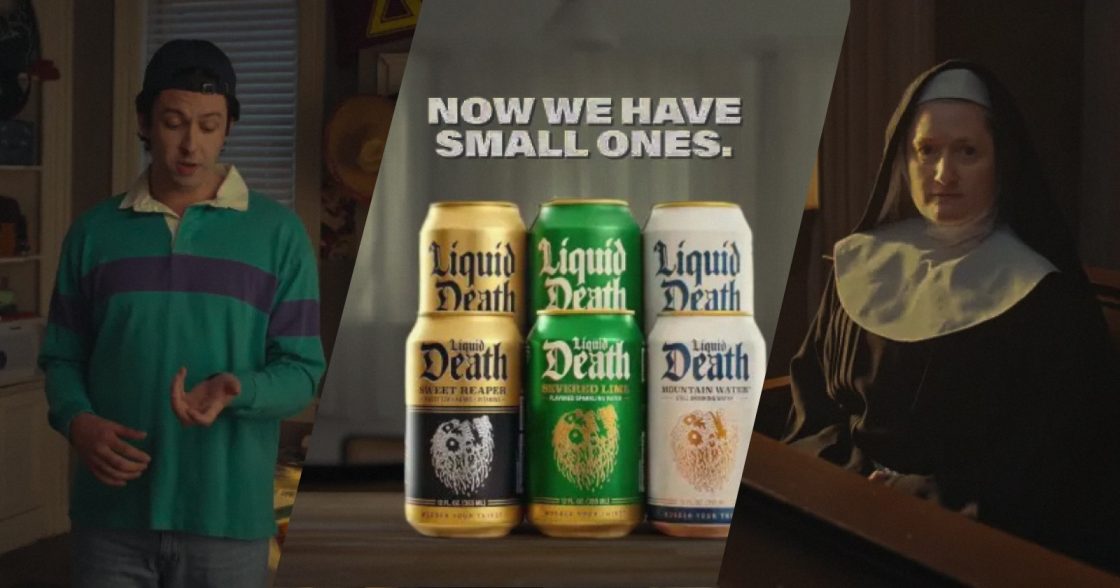 Liquid Death запустив мінібанки води й обіграв це гаслом «розмір має значення»