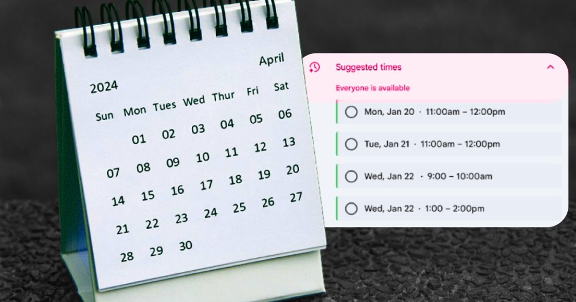 Google додав у Calendar функцію Gemini для підбору часу зустрічей