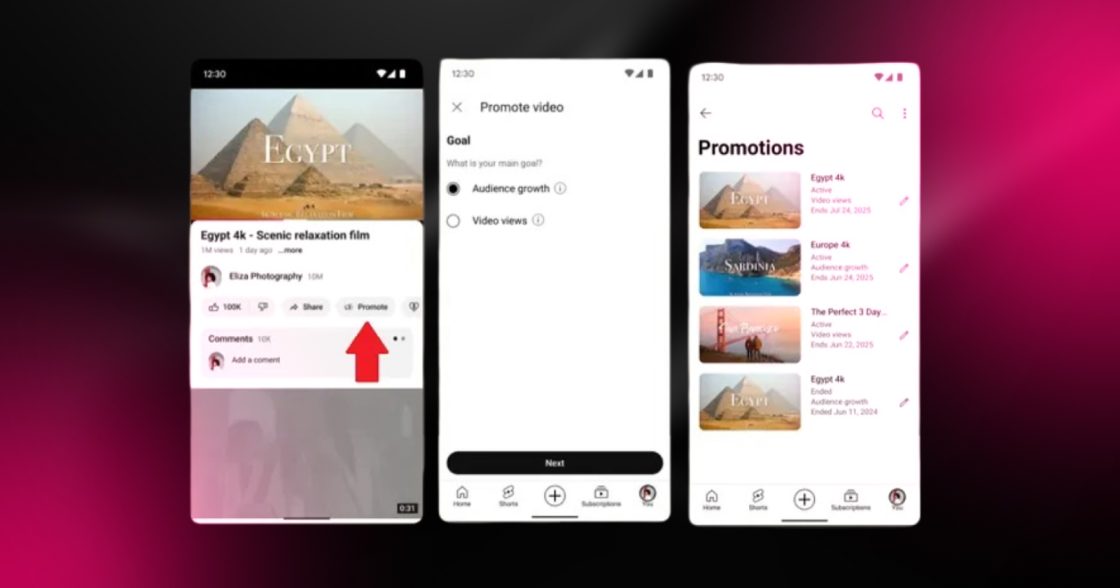 YouTube дозволив таргетувати Promote за інтересами та створювати Shorts із фото