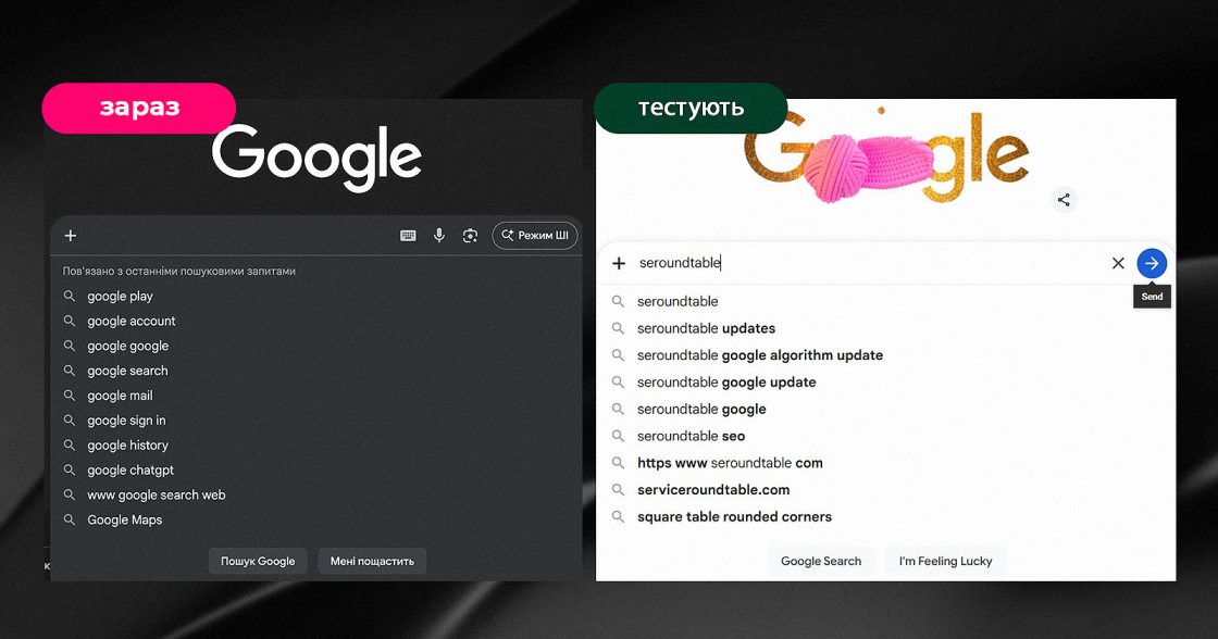 Google тестує кнопку Send у пошуковому рядку, яка замінює AI Mode
