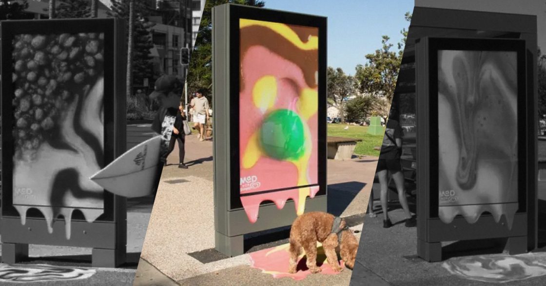 Австралійський бренд розробив кампанію, в якій морозиво на білбордах тане разом з підвищенням температури на вулиці