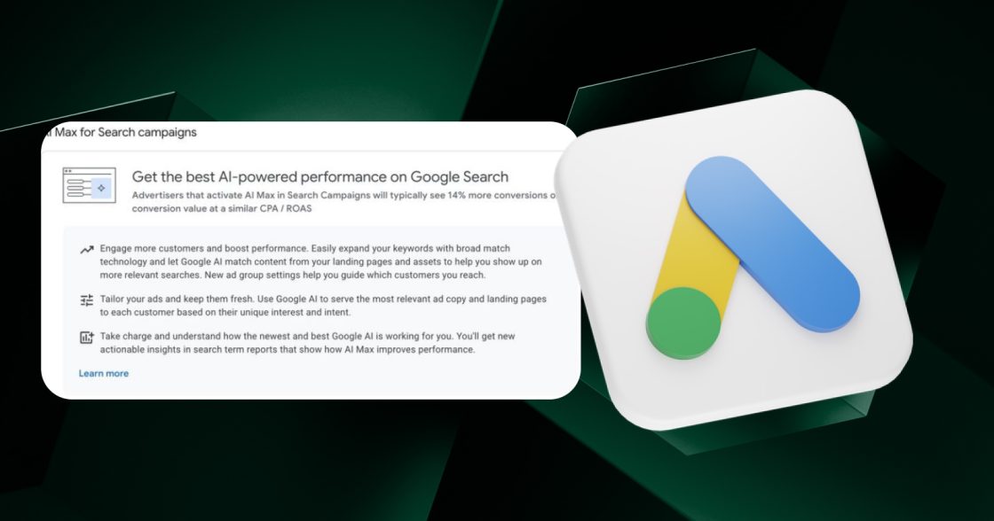 Google просуває AI Max прямо в інтерфейсі Google Ads