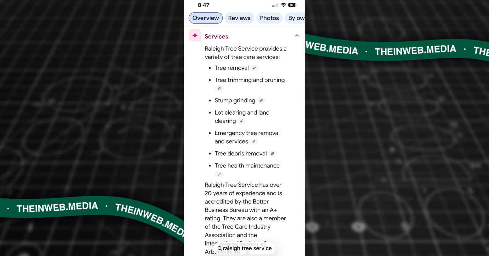 Google додає AI-згенерований список послуг у профілі локального бізнесу