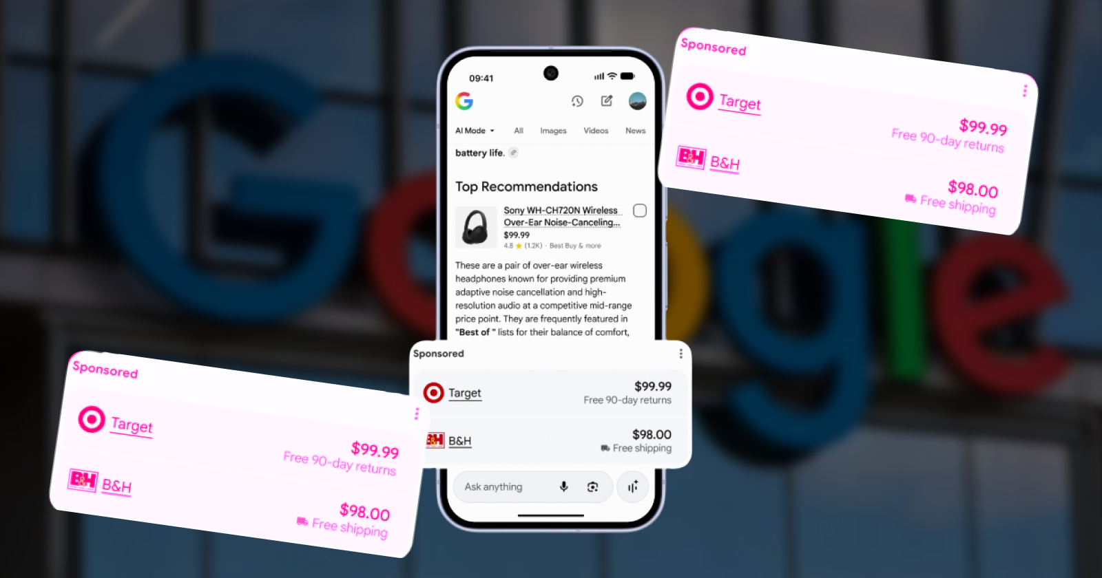 Google додасть рекламу в AI-відповіді та персоналізовані промо в Search і Gemini