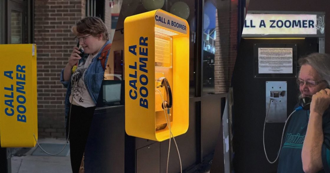 У США встановили телефонні кабіни, що з’єднують студентів і людей похилого віку