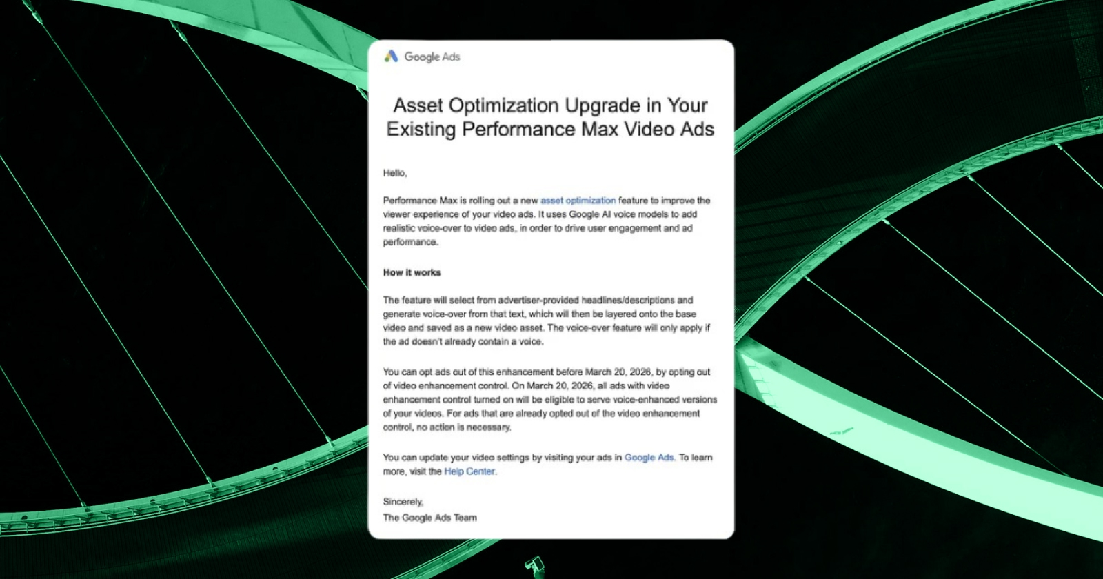 Google додає ШІ-озвучення у відеорекламу Performance Max