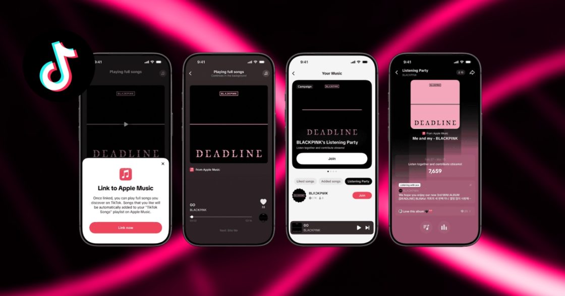 TikTok додасть прослуховування повних пісень через Apple Music у своєму застосунку