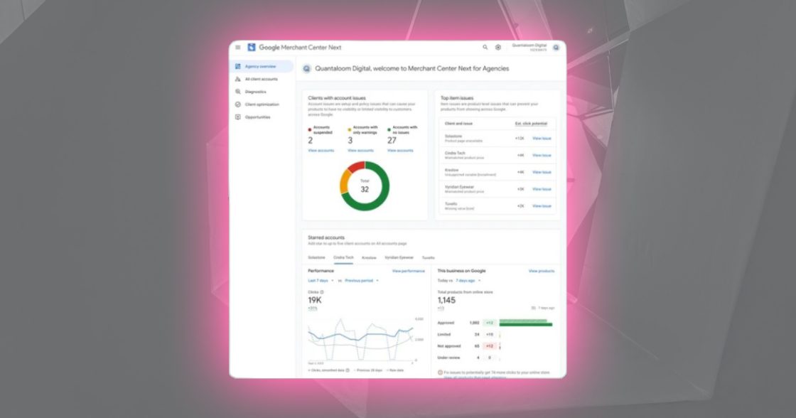 Google запустила Merchant Center for Agencies для керування клієнтами з одного інтерфейсу