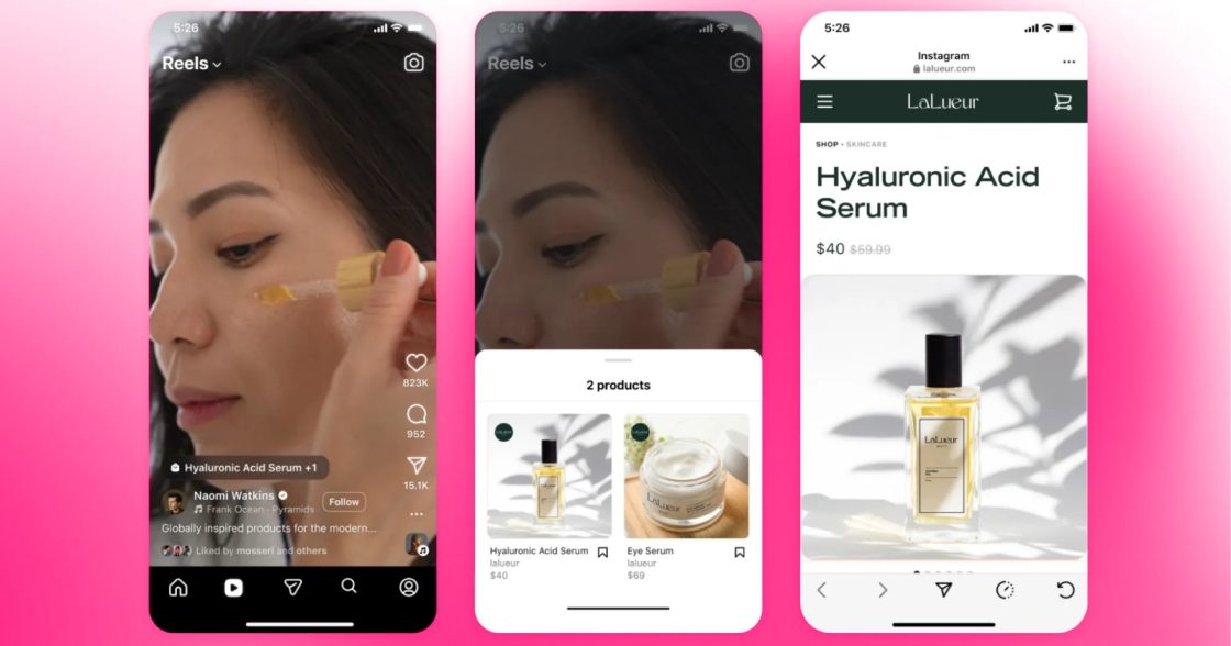 Meta дозволила додавати до 30 товарів у Reels із клікабельними посиланнями