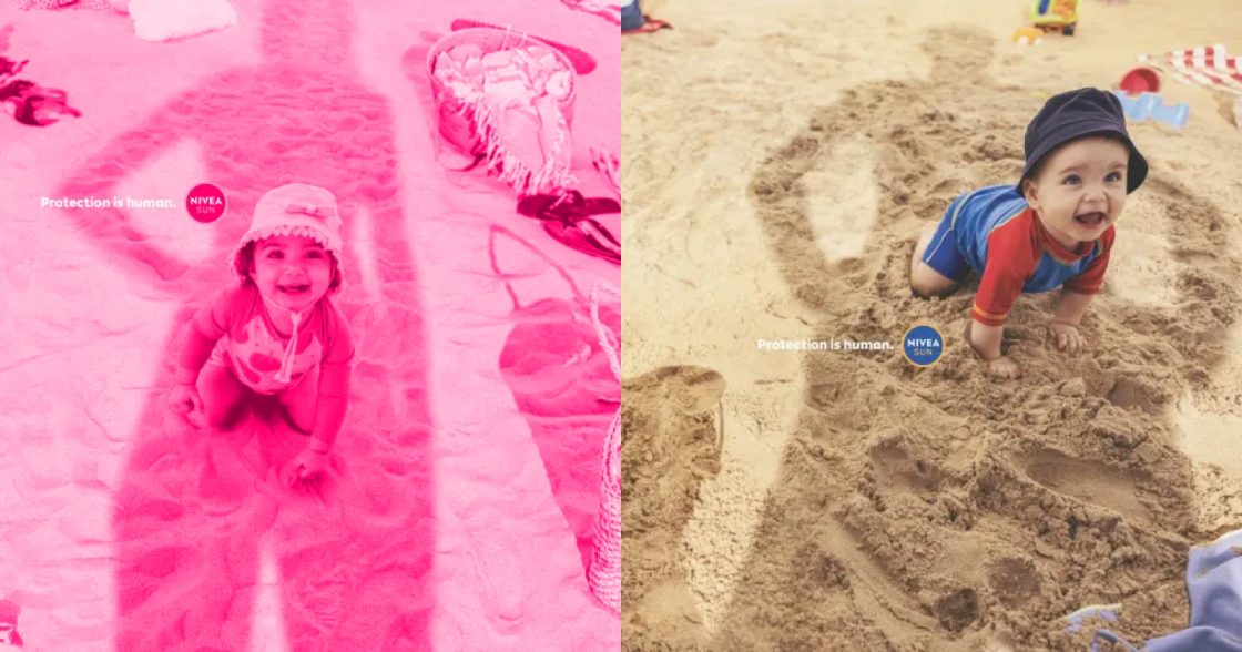 Nivea Sun показала у рекламі тінь батьків як символ захисту дітей від сонця