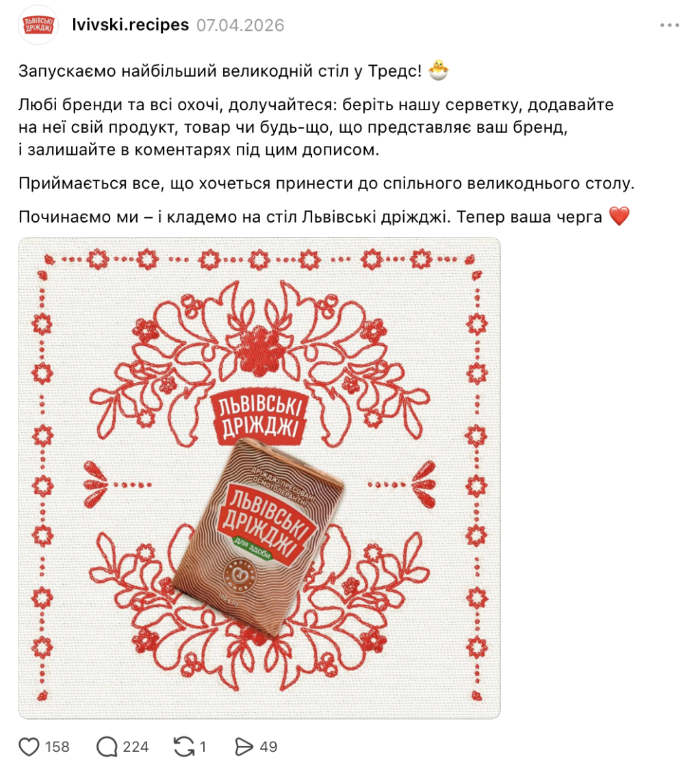Як HASHTAG просували «Львівські дріжджі» на Великдень — кейс кампанії «Випікай любов, що єднає»