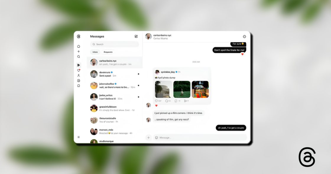 Threads відкрив доступ до особистих повідомлень у вебверсії