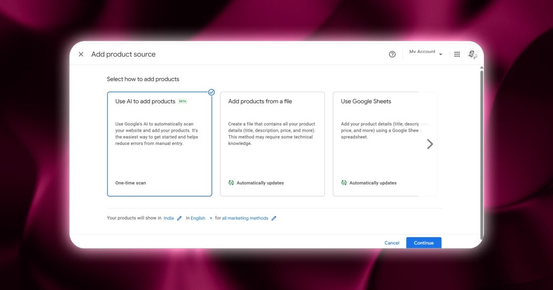 Google Ads додав функцію автоматичного імпорту товарів через ШІ