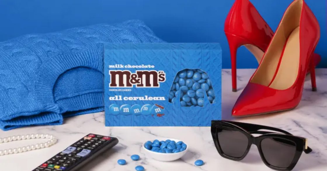 M&M’s випустив сині драже у стилі «Диявол носить Prada» до прем’єри другої частини фільму