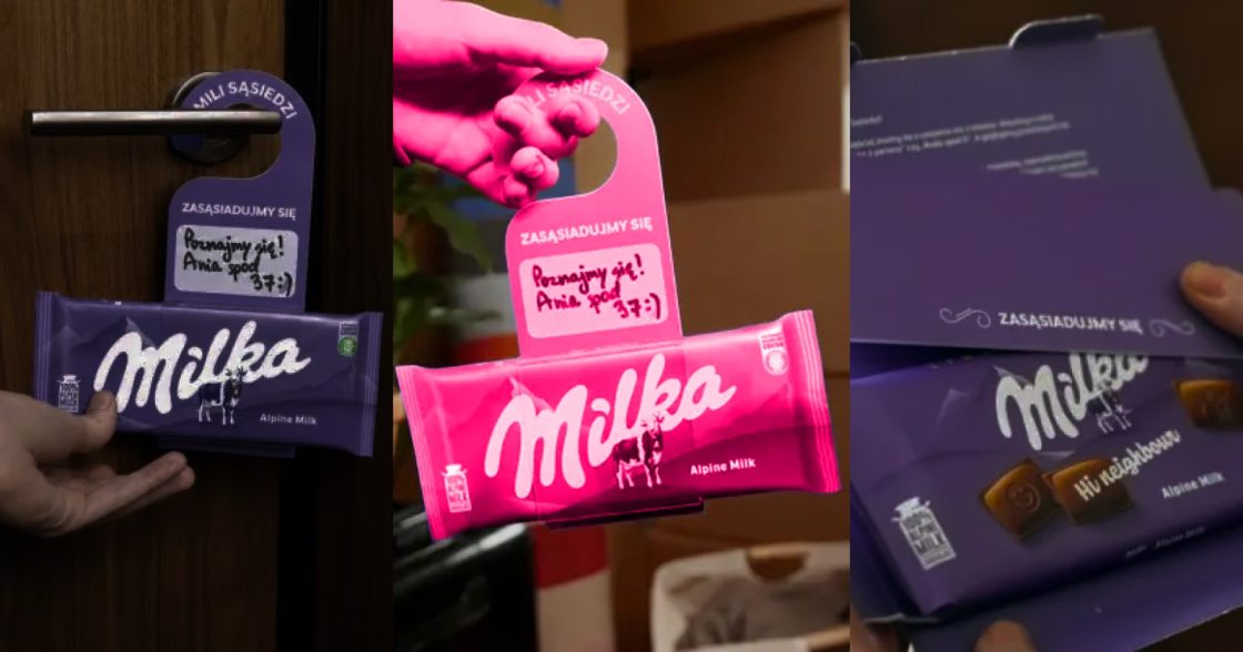 Milka запустила шоколадні вішалки для знайомства із сусідами під час переїзду