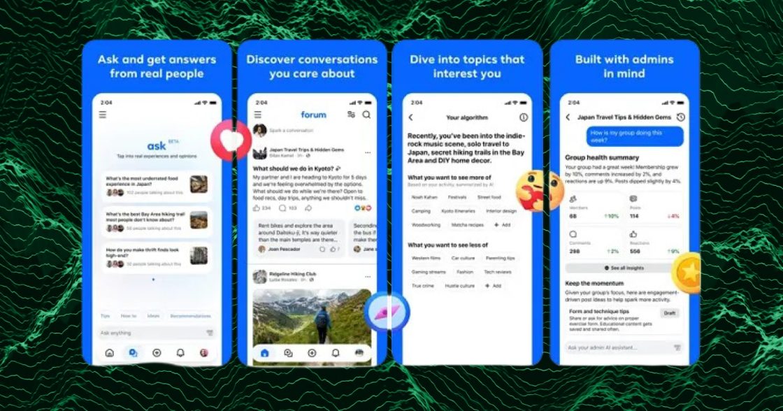 Meta запустила Forum — окремий застосунок для Facebook-груп із фокусом на відповіді для ШІ