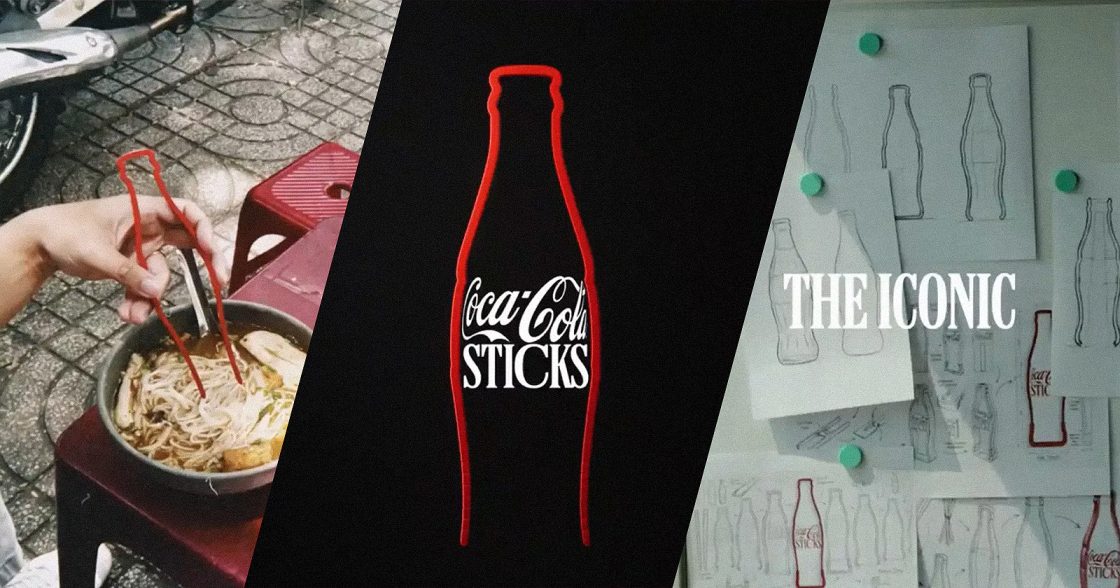 Coca-Cola перетворила фірмову пляшку на палички для їжі