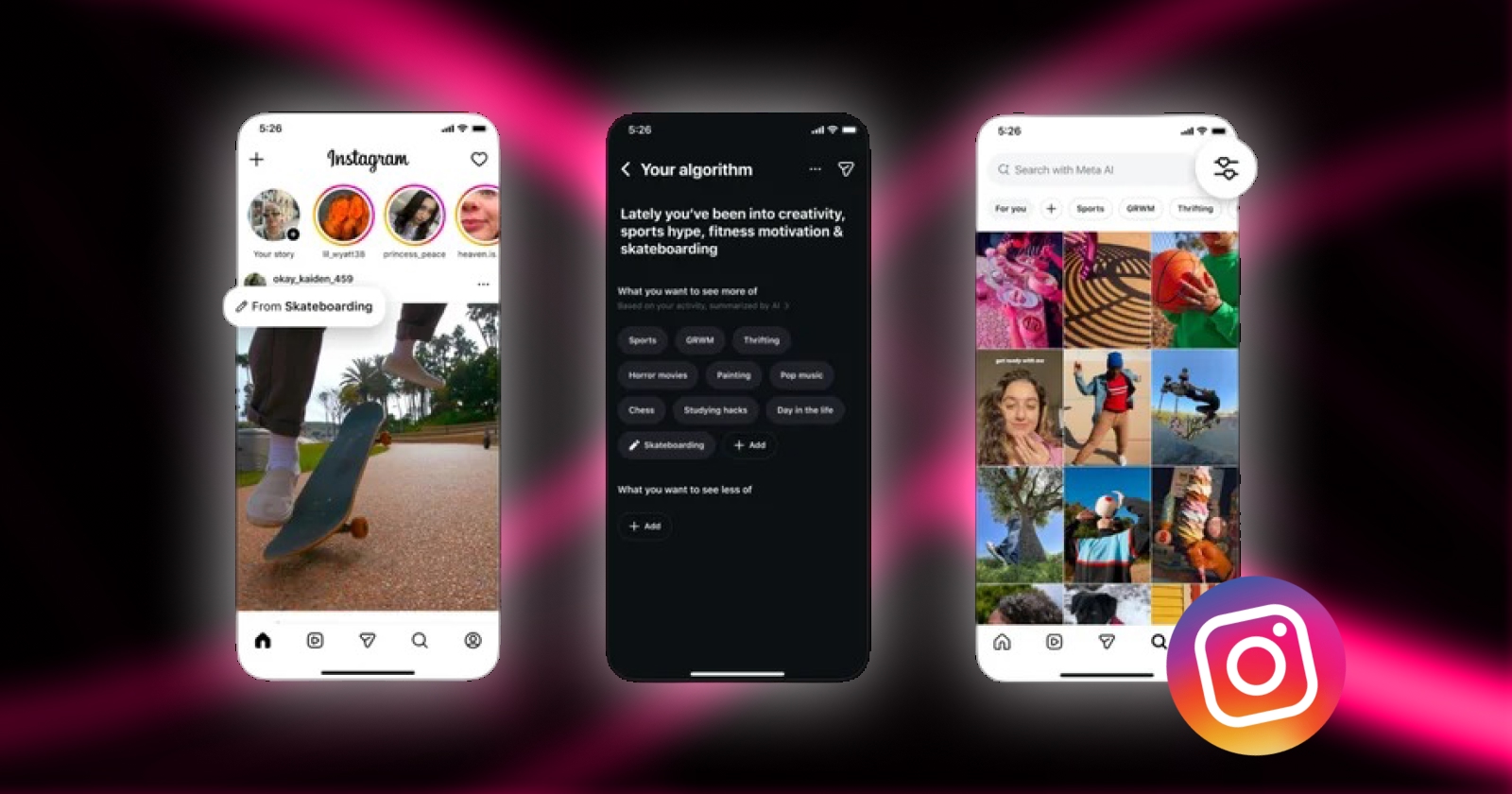Instagram запустила налаштування алгоритму для персоналізації рекомендацій у стрічці