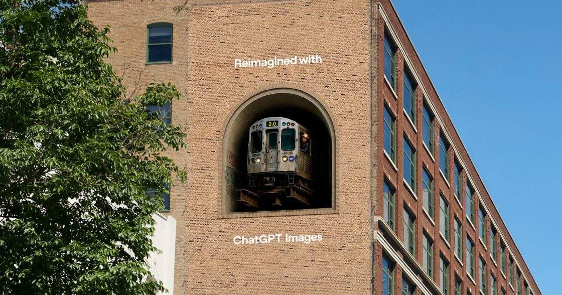 OpenAI перетворила фасади будівель на оптичні ілюзії для реклами ChatGPT Images