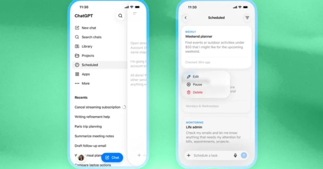 ChatGPT отримав центр для керування запланованими завданнями та моніторингу