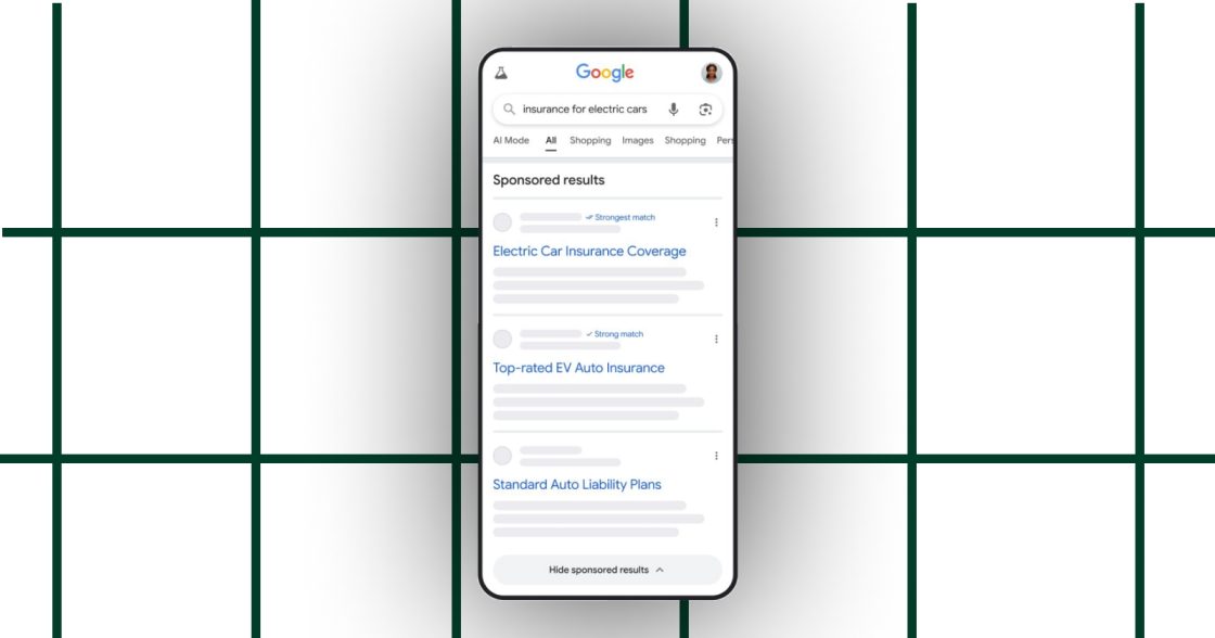 Google тестує нові позначки Strongest match і Strong match у пошуковій рекламі