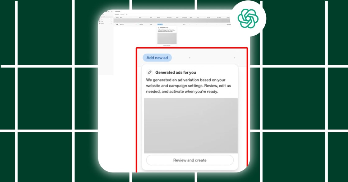 OpenAI тестує генерацію реклами для ChatGPT Ads за допомогою ШІ