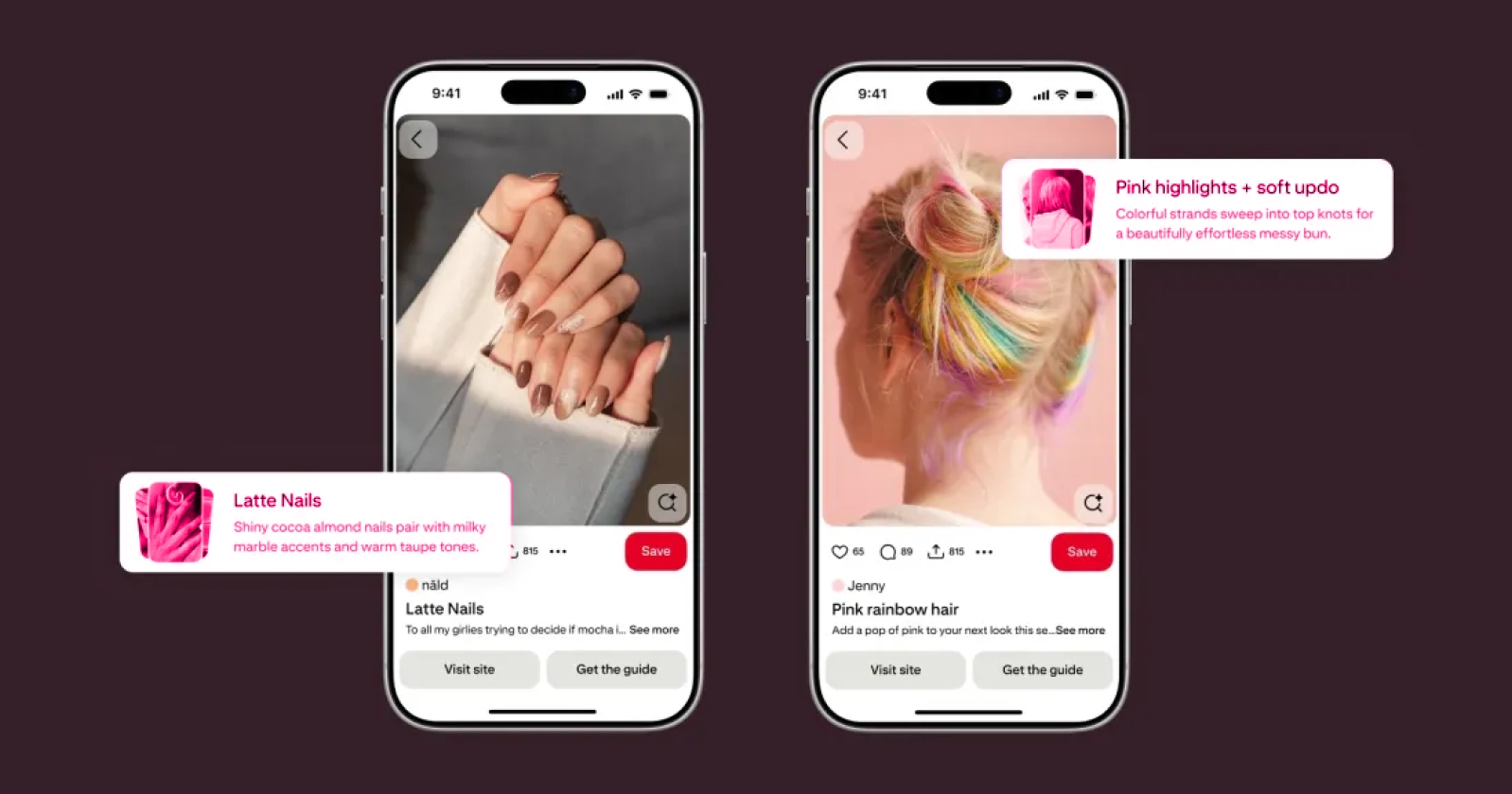 Pinterest запустила Beauty Guides для створення плану зачіски або манікюру за фото